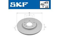 Brzdový kotúč SKF VKBD 81365 V1