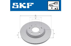 Brzdový kotúč SKF VKBD 81377 V1