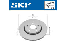 Brzdový kotúč SKF VKBD 81391 V1