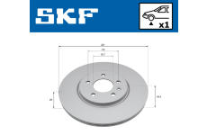 Brzdový kotúč SKF VKBD 81394 V1