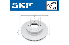 Brzdový kotúč SKF VKBD 81395 V1