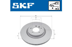 Brzdový kotúč SKF VKBD 81401 V1