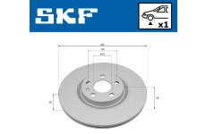 Brzdový kotouč SKF VKBD 81404 V1