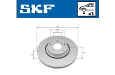 Brzdový kotúč SKF VKBD 81406 V1