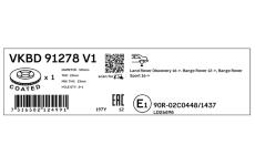 Brzdový kotouč SKF VKBD 91278 V1