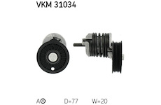 Napínací kladka, žebrovaný klínový řemen SKF VKM 31034