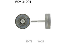 Vratná/vodicí kladka, klínový žebrový řemen SKF VKM 31221