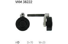 Napínací kladka, žebrovaný klínový řemen SKF VKM 38222