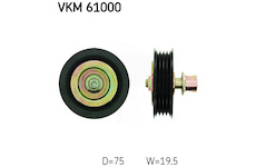 Vratná/vodicí kladka, klínový žebrový řemen SKF VKM 61000