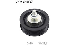 Vratna/vodici kladka, klinovy zebrovy remen SKF VKM 61037