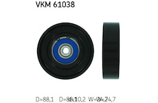 Vratná/vodicí kladka, klínový žebrový řemen SKF VKM 61038