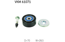 Vratna/vodici kladka, klinovy zebrovy remen SKF VKM 61071