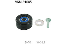 Vratna/vodici kladka, klinovy zebrovy remen SKF VKM 61085
