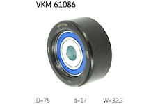 Vratna/vodici kladka, klinovy zebrovy remen SKF VKM 61086