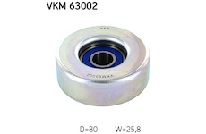Vratná/vodicí kladka, klínový žebrový řemen SKF VKM 63002
