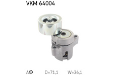 Napínací kladka, žebrovaný klínový řemen SKF VKM 64004