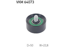 Vratná/vodicí kladka, klínový žebrový řemen SKF VKM 64073