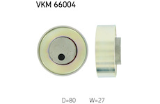 Vratná/vodicí kladka, klínový žebrový řemen SKF VKM 66004