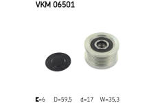 Předstihová spojka SKF VKM 06501