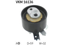 Napínací kladka, ozubený řemen SKF VKM 16136