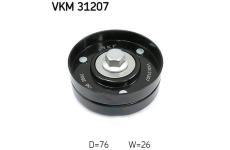 Vratná/vodicí kladka, klínový žebrový řemen SKF VKM 31207