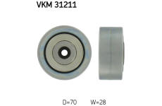 Vratná/vodicí kladka, klínový žebrový řemen SKF VKM 31211