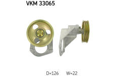 Vratná/vodicí kladka, klínový žebrový řemen SKF VKM 33065