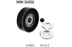 Vratná/vodicí kladka, klínový žebrový řemen SKF VKM 34502