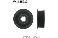 Vratná/vodicí kladka, klínový žebrový řemen SKF VKM 35212
