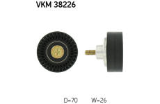 Vratná/vodicí kladka, klínový žebrový řemen SKF VKM 38226