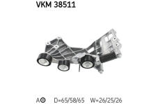 Napínák, žebrovaný klínový řemen SKF VKM 38511