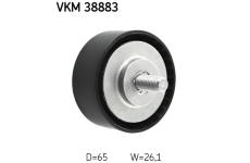 Vratná/vodicí kladka, klínový žebrový řemen SKF VKM 38883