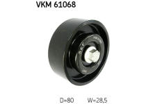 Vratná/vodicí kladka, klínový žebrový řemen SKF VKM 61068