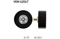Vratná/vodicí kladka, klínový žebrový řemen SKF VKM 62047