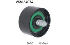 Vratná/vodicí kladka, klínový žebrový řemen SKF VKM 64074