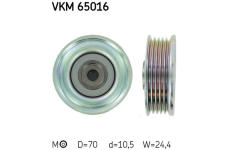 Napínací kladka, žebrovaný klínový řemen SKF VKM 65016