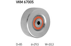 Vratná/vodicí kladka, klínový žebrový řemen SKF VKM 67005