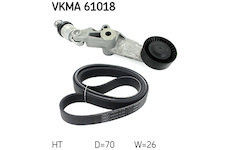 Sada zebrovanych klinovych remenu SKF VKMA 61018