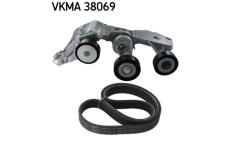 Sada žebrovaných klínových řemenů SKF VKMA 38069