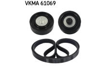 Sada žebrovaných klínových řemenů SKF VKMA 61069