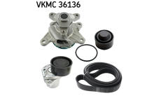 Vodní pumpa + klínový žebrový řemen SKF VKMC 36136