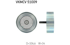 Vratna/vodici kladka, klinovy zebrovy remen SKF VKMCV 51009
