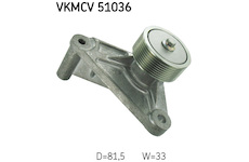 Vratná/vodicí kladka, klínový žebrový řemen SKF VKMCV 51036