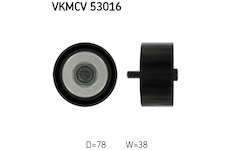 Vratná/vodicí kladka, klínový žebrový řemen SKF VKMCV 53016