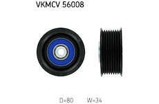 Vratna/vodici kladka, klinovy zebrovy remen SKF VKMCV 56008