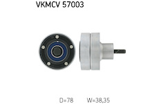 Vratna/vodici kladka, klinovy zebrovy remen SKF VKMCV 57003