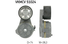 Napínák, žebrovaný klínový řemen SKF VKMCV 51024