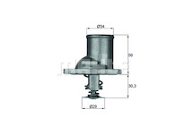 Termostat, chladivo BEHR TI 1 83