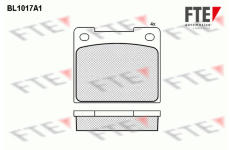 Sada brzdových destiček, kotoučová brzda FTE 9010007
