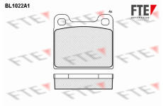 Sada brzdových destiček, kotoučová brzda FTE 9010009